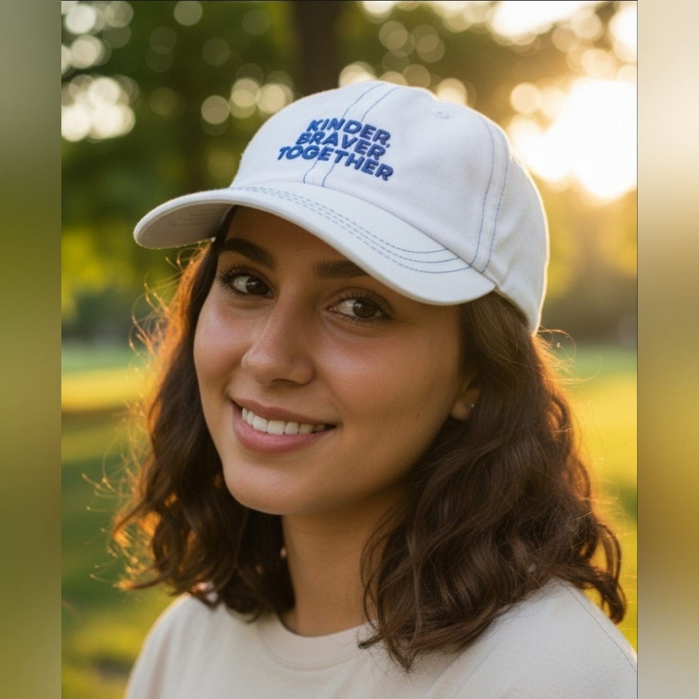 "Kinder, Braver, Together" Cap - Born This Way Foundation x Cotton On